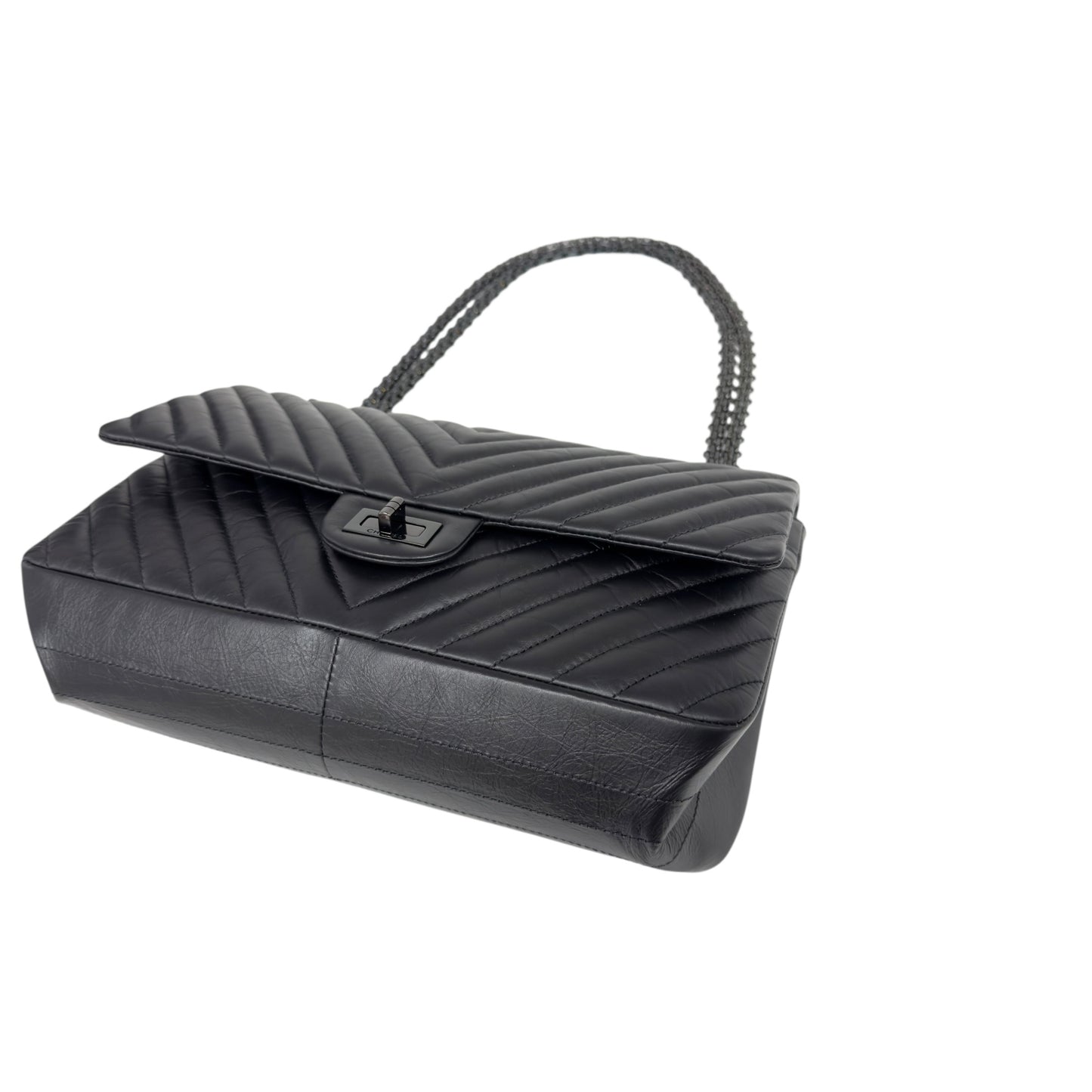 CHANEL 2.55 *極罕全黑* So Black 鏈條包