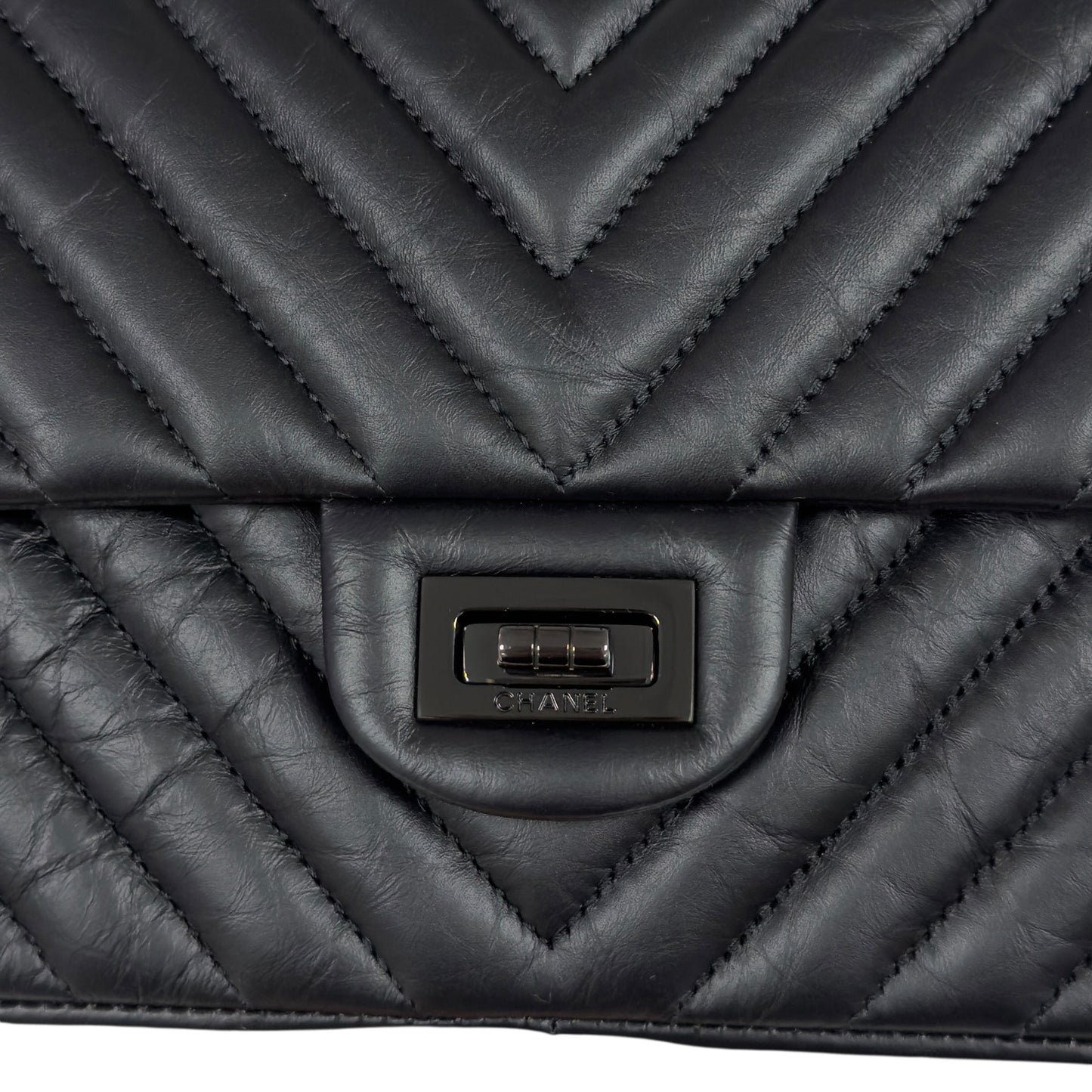 CHANEL 2.55 *極罕全黑* So Black 鏈條包