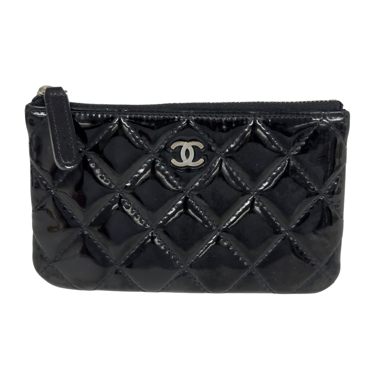 CHANEL CC 漆皮 拉鏈小包