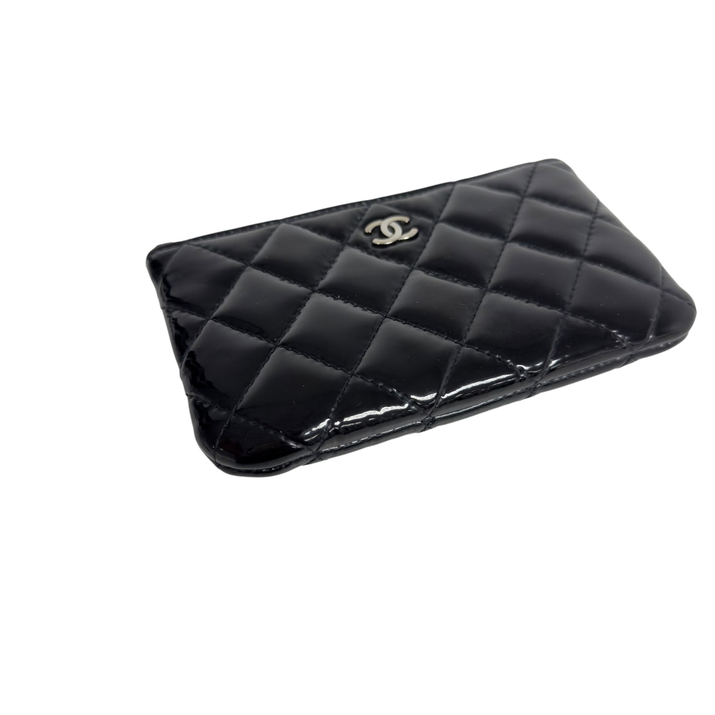 CHANEL CC 漆皮 拉鏈小包