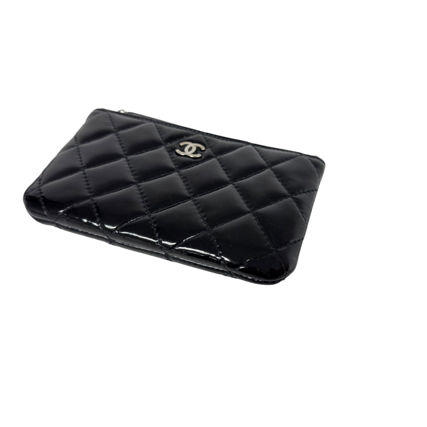 CHANEL CC 漆皮 拉鏈小包