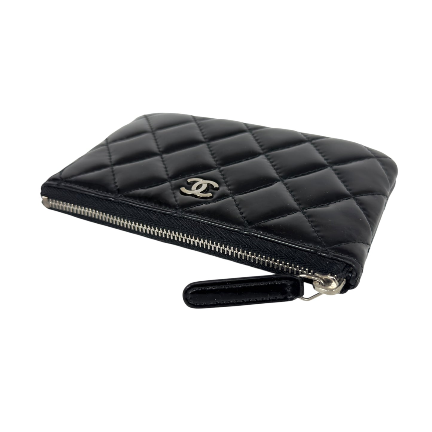 CHANEL CC 漆皮 拉鏈小包