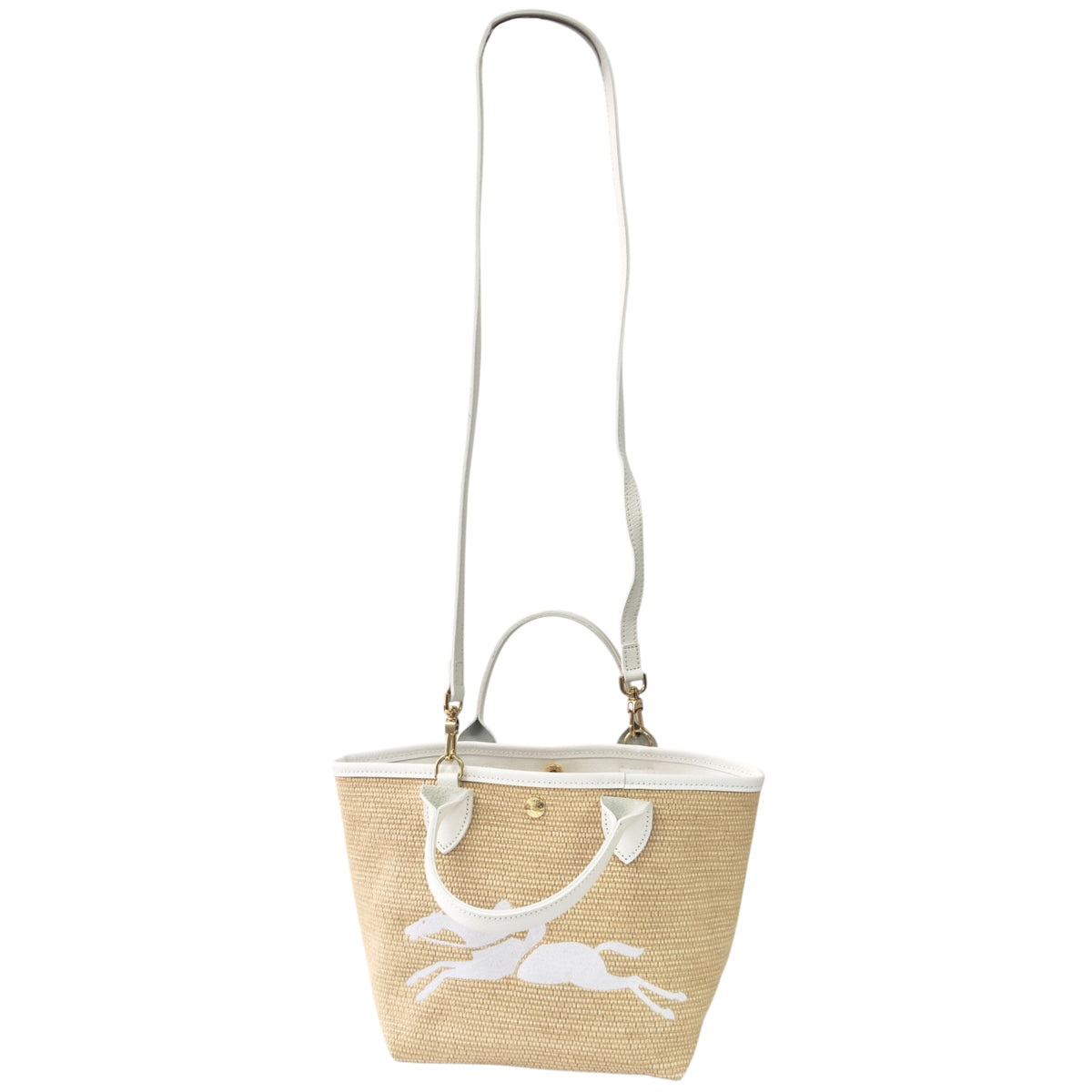 LONGCHAMP Le Panier Pliage 草編 2用袋