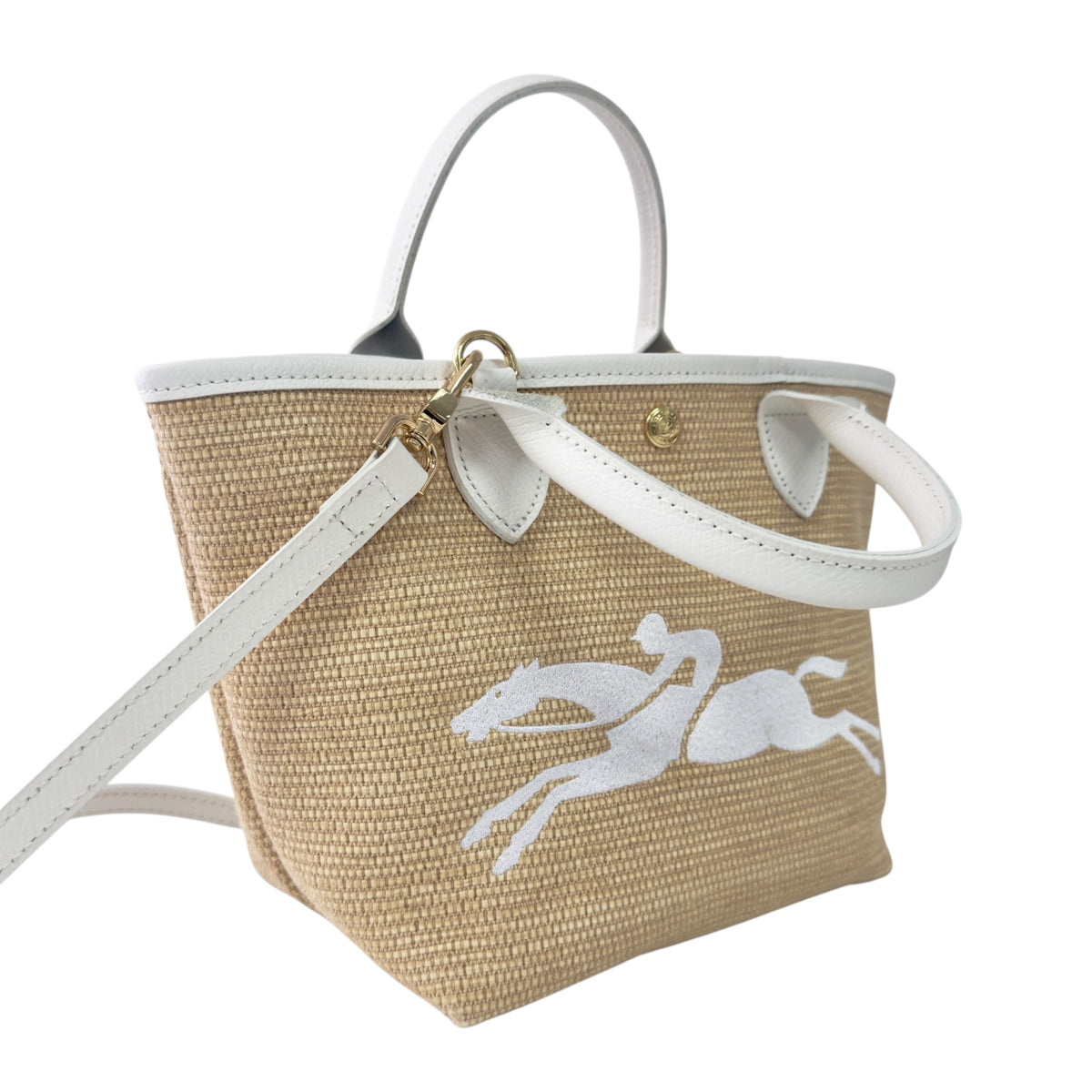 LONGCHAMP Le Panier Pliage 草編 2用袋