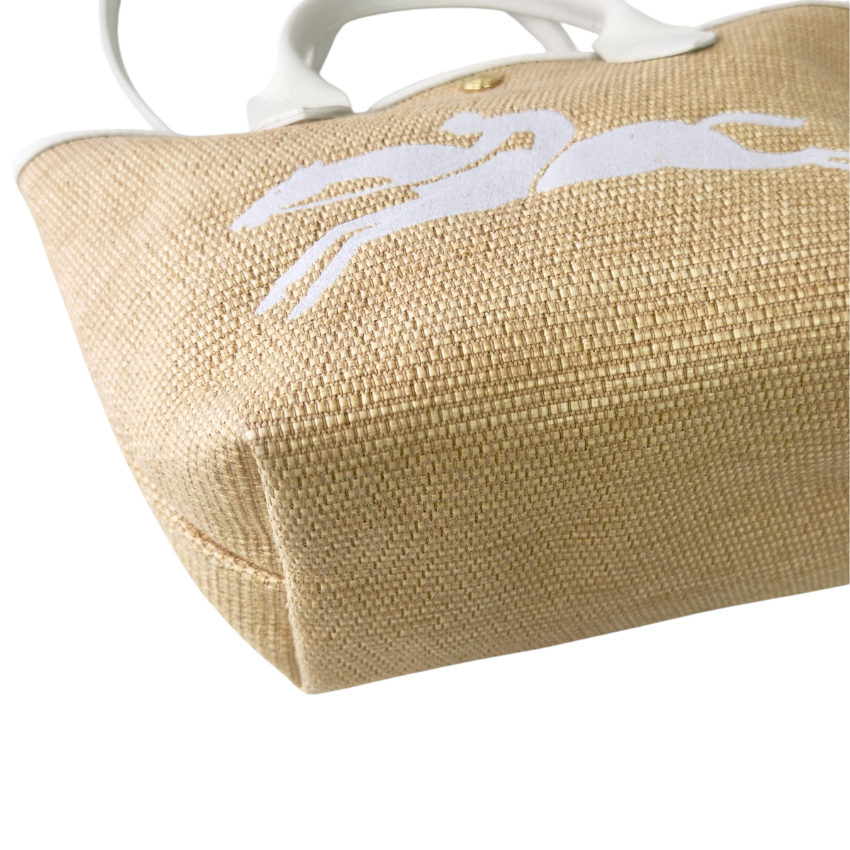 LONGCHAMP Le Panier Pliage 草編 2用袋