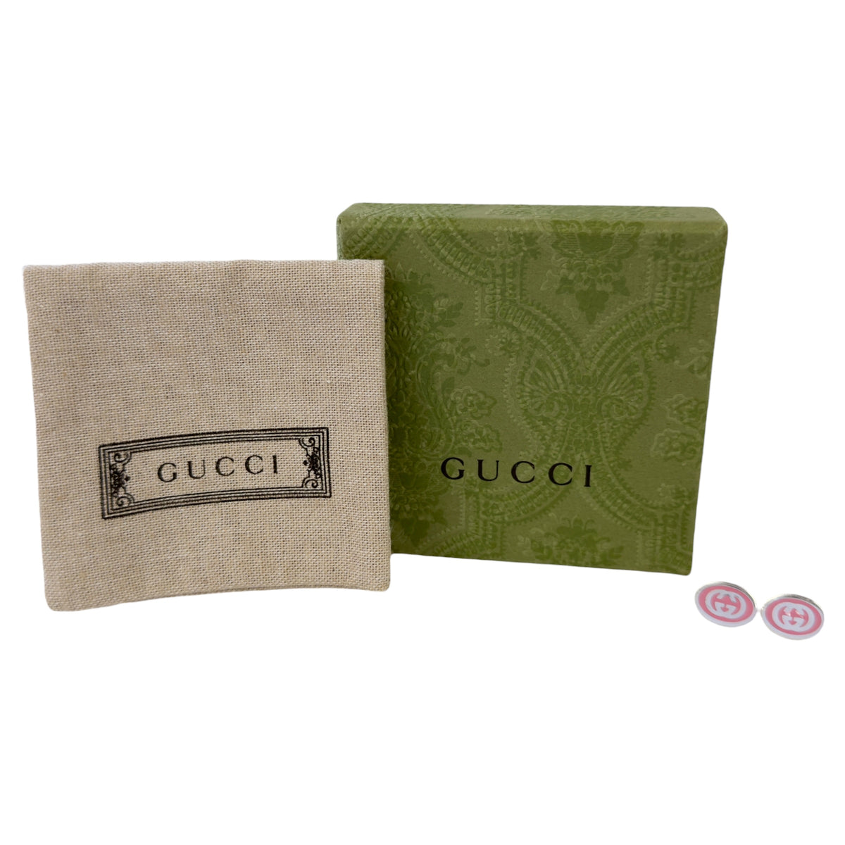 GUCCI GG 純銀 耳環