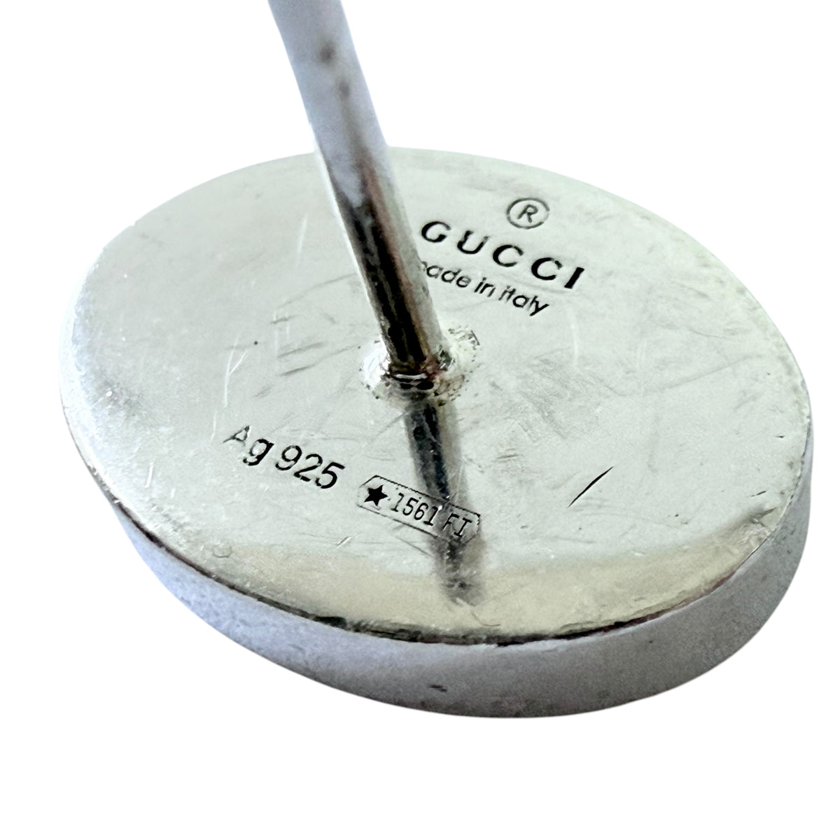 GUCCI GG 純銀 耳環