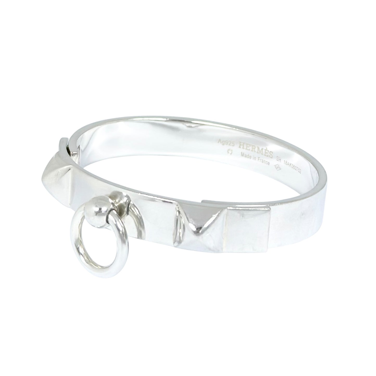 HERMES Collier De Chien 純銀 手環