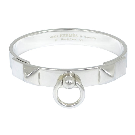 HERMES Collier De Chien 純銀 手環