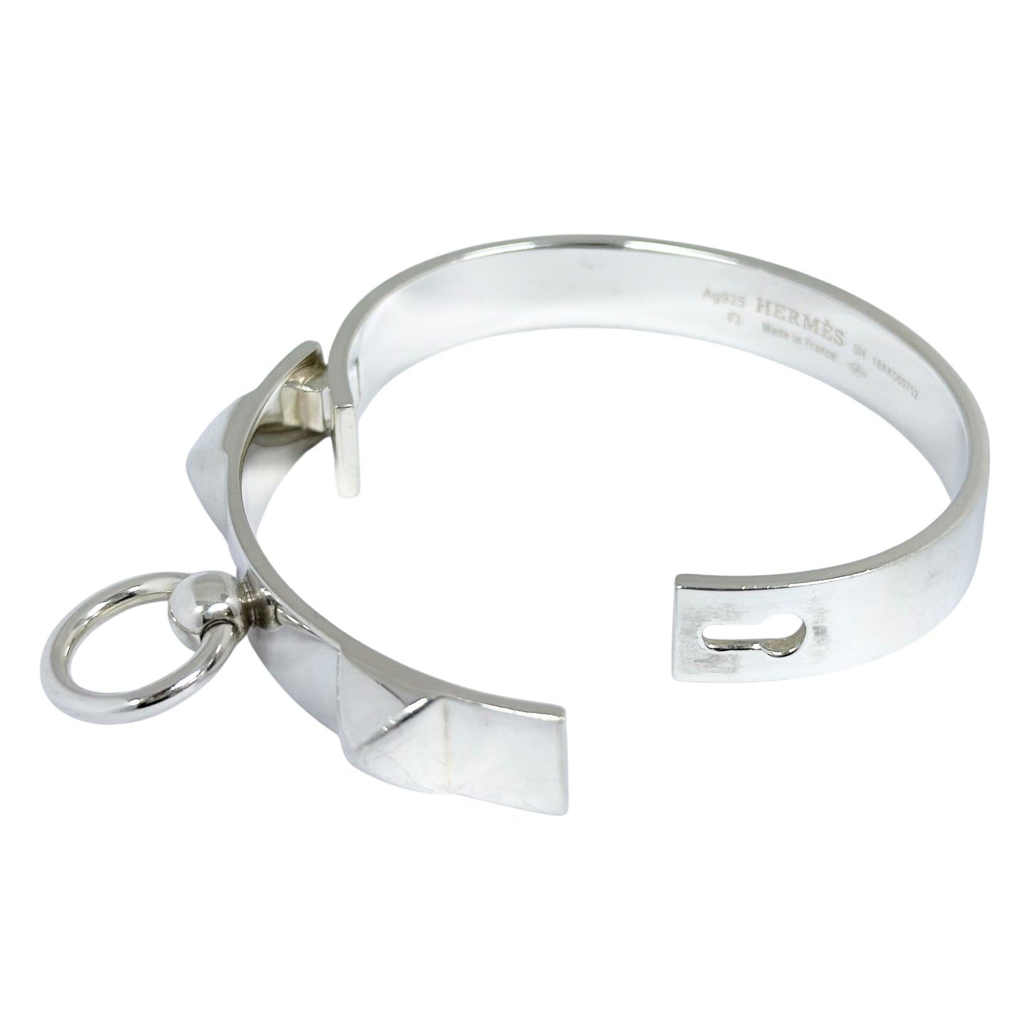 HERMES Collier De Chien 純銀 手環