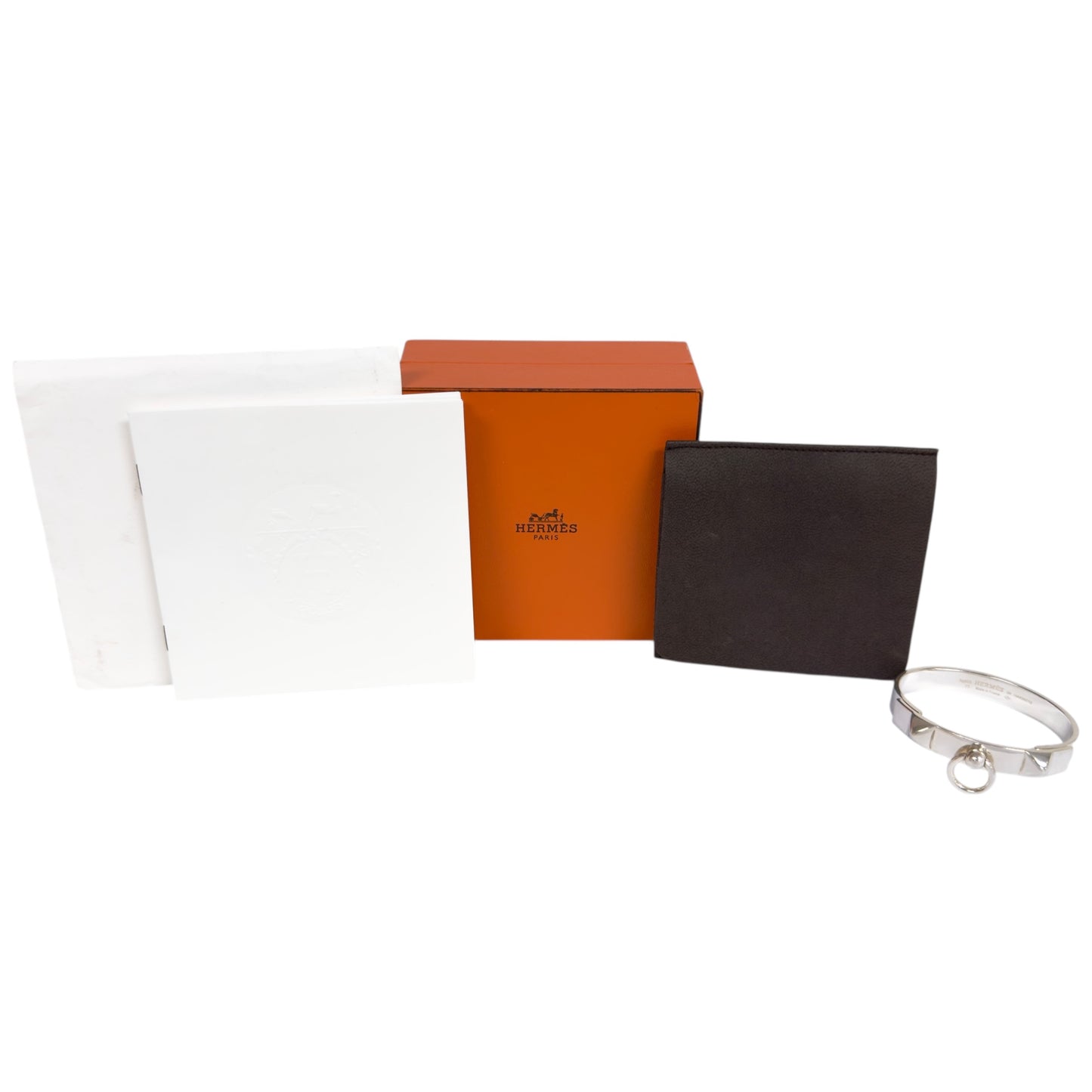 HERMES Collier De Chien 純銀 手環