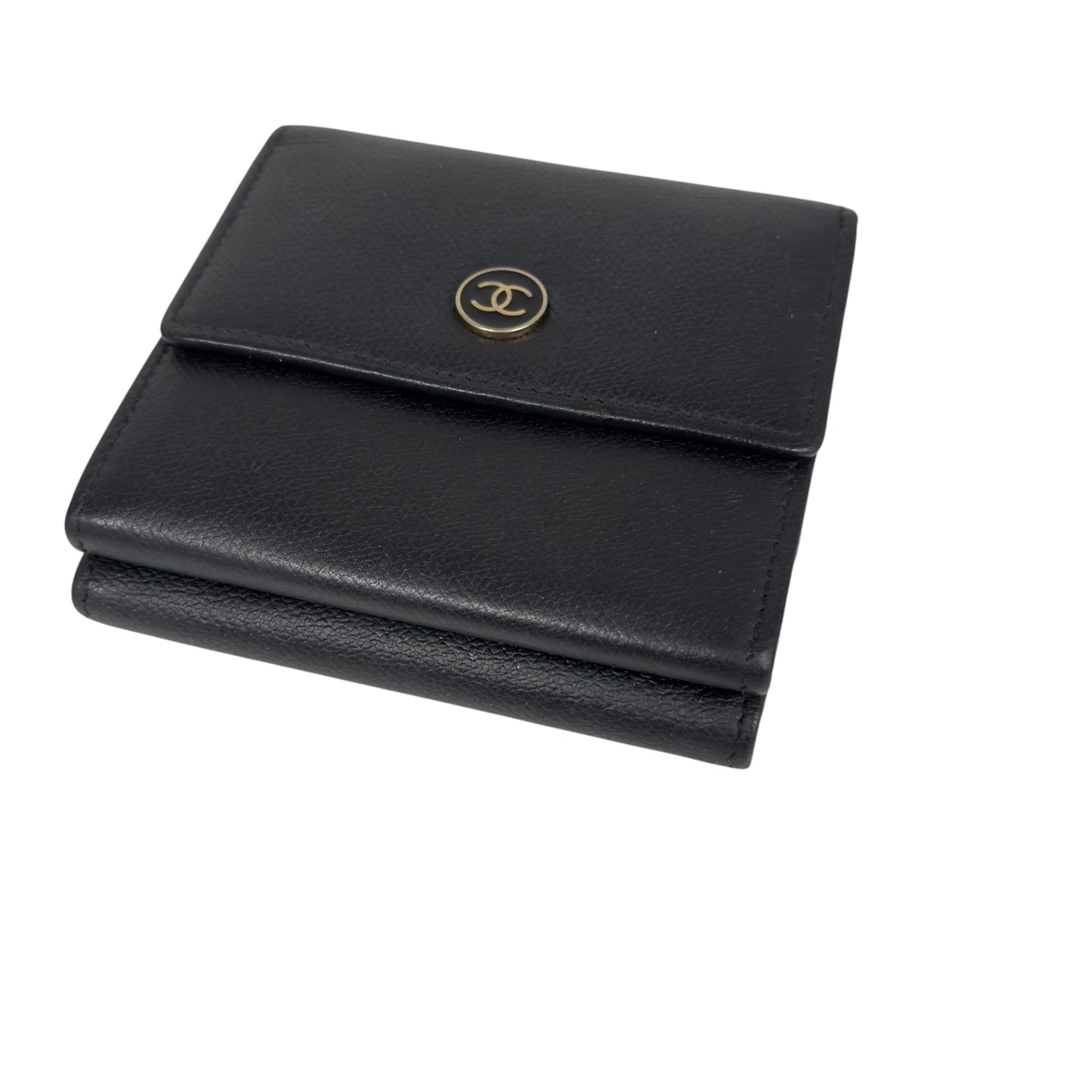 CHANEL 中古 CC 短銀包