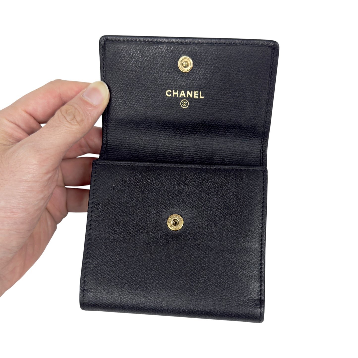CHANEL 中古 CC 短銀包
