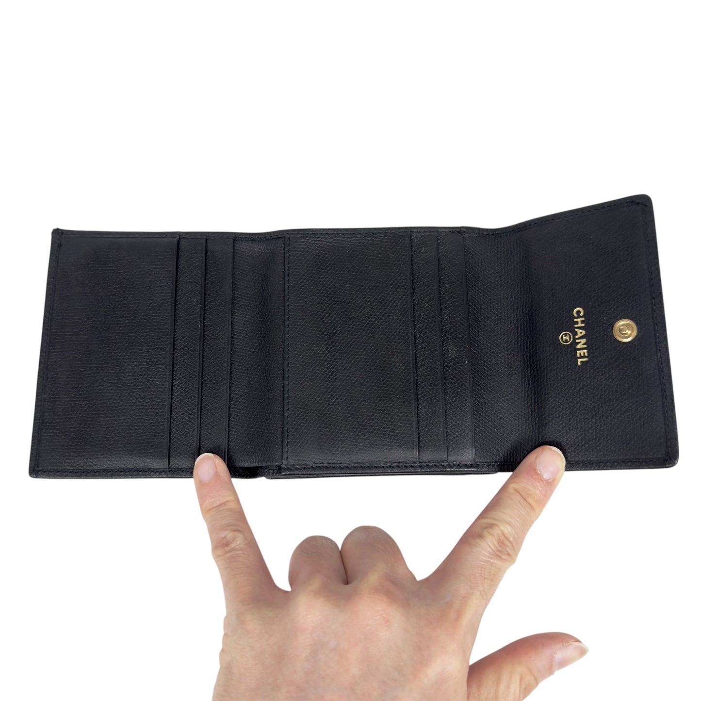 CHANEL 中古 CC 短銀包
