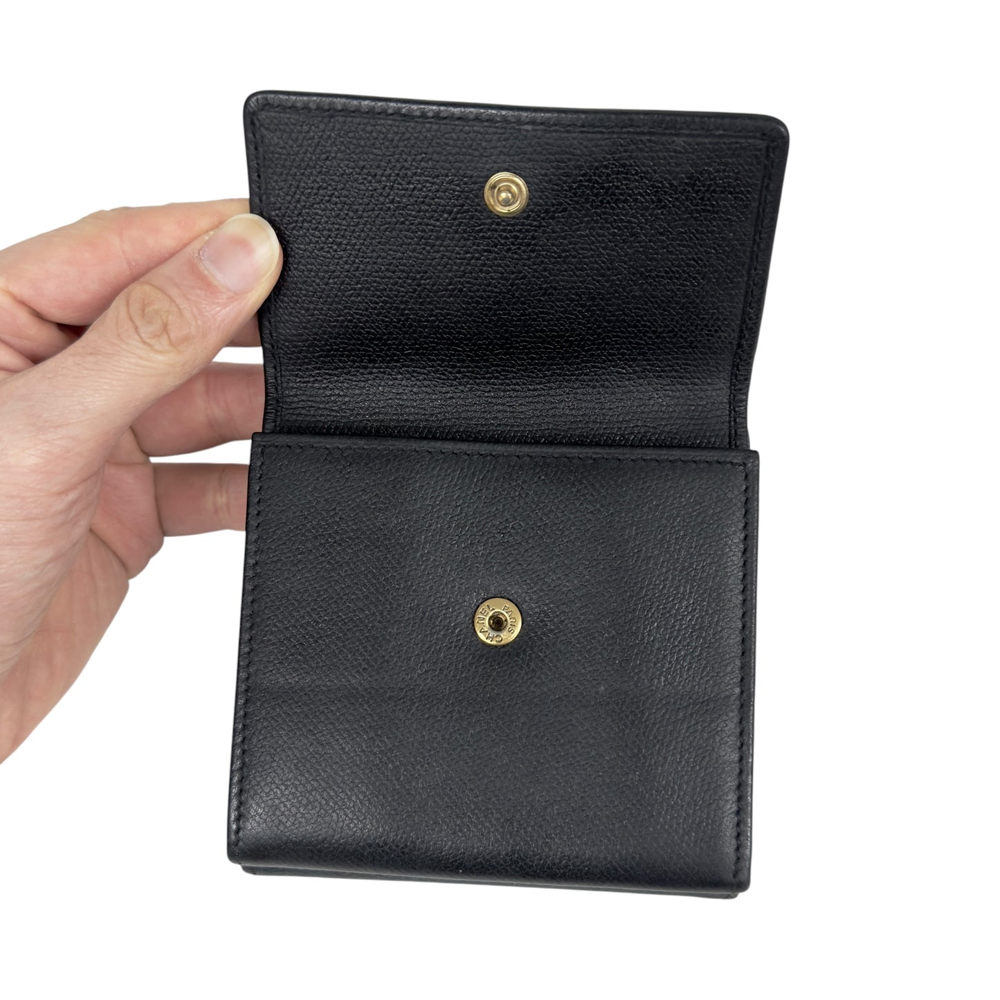 CHANEL 中古 CC 短銀包