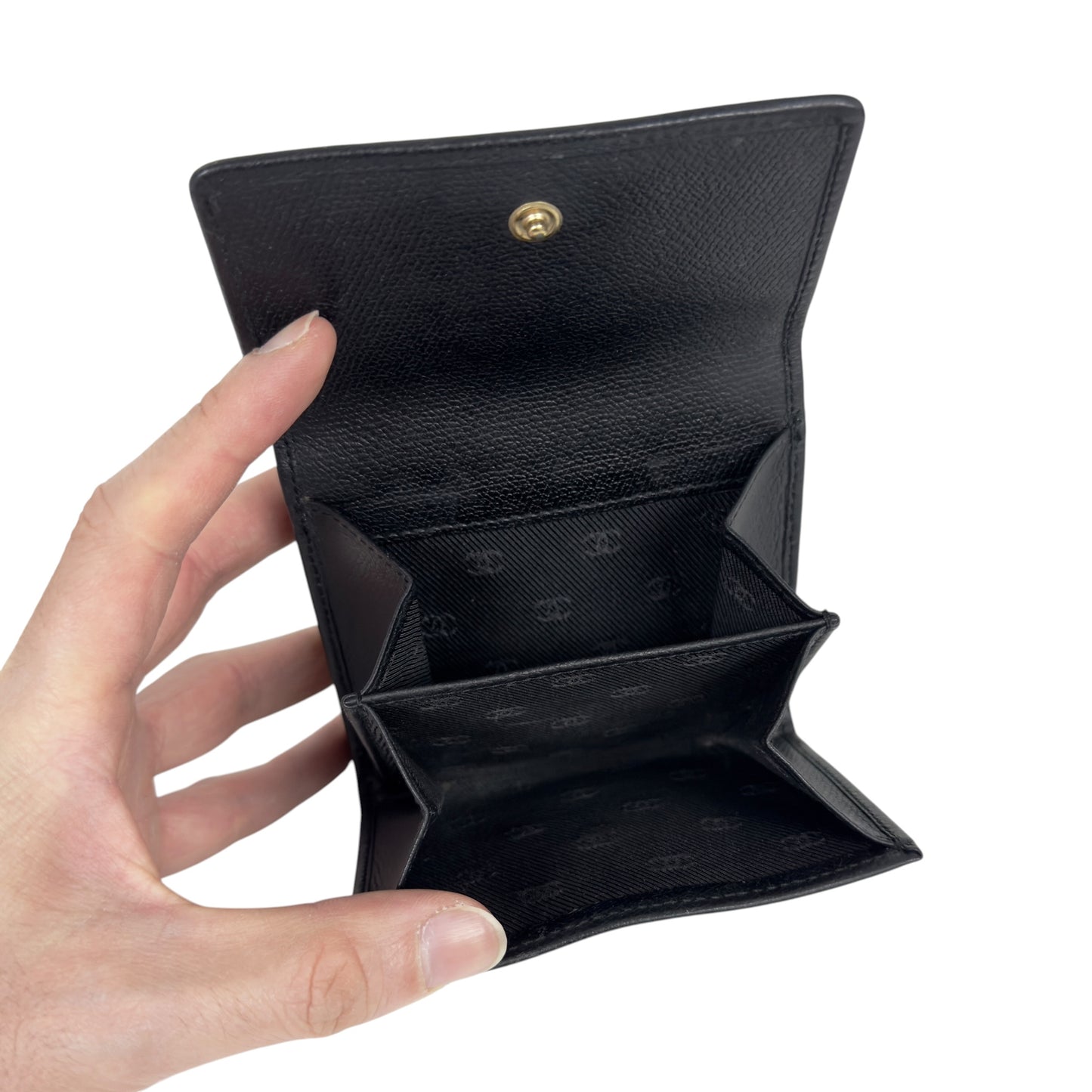 CHANEL 中古 CC 短銀包