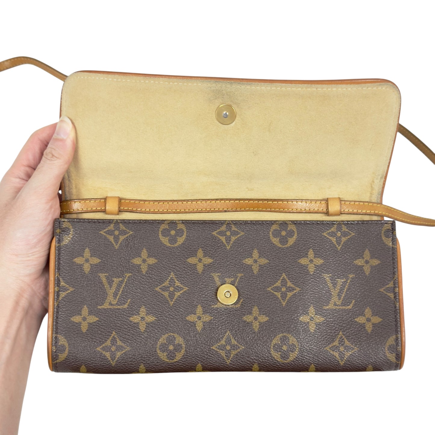LOUIS VUITTON Twin 老花 斜揹袋