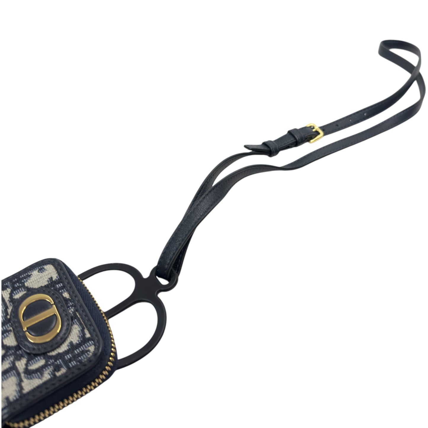 DIOR Oblique 老花 掛頸電話繩 連 小物包