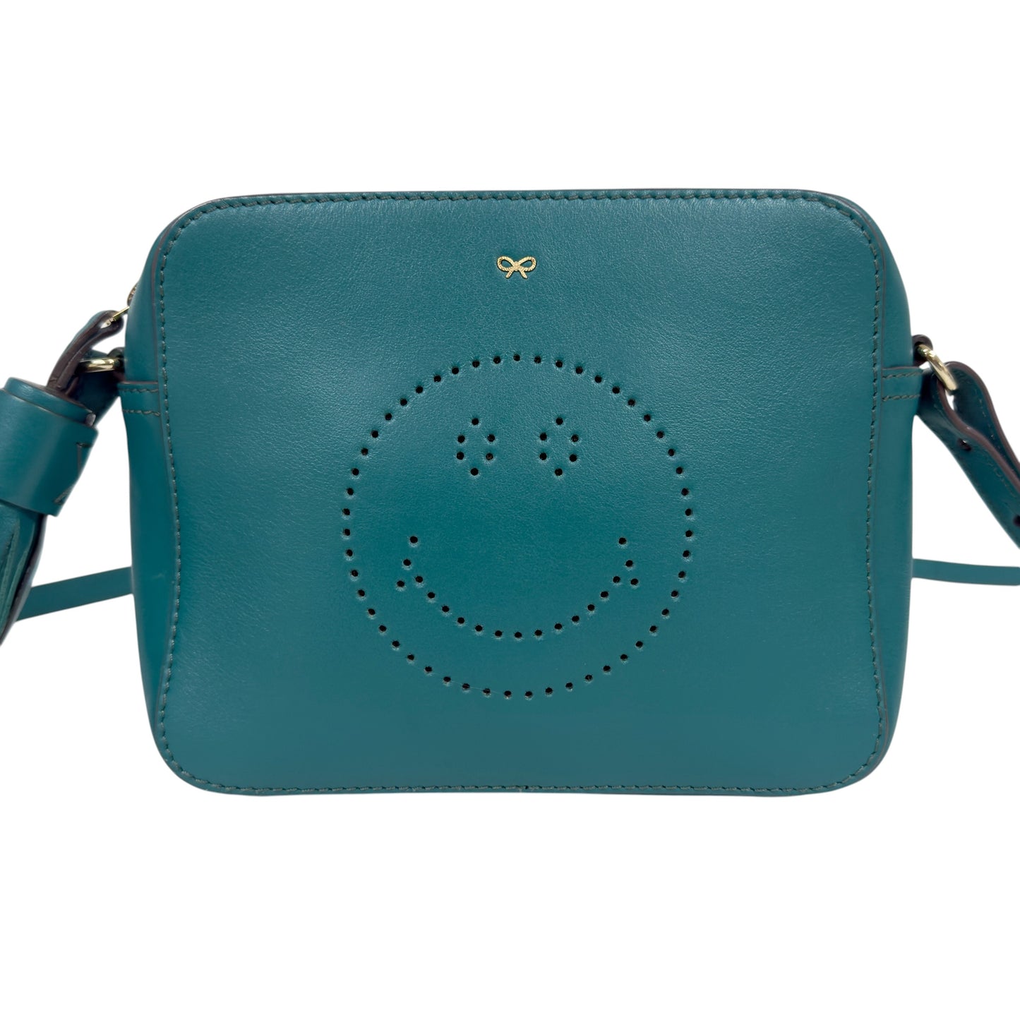 ANYA HINDMARCH 笑臉 斜揹袋