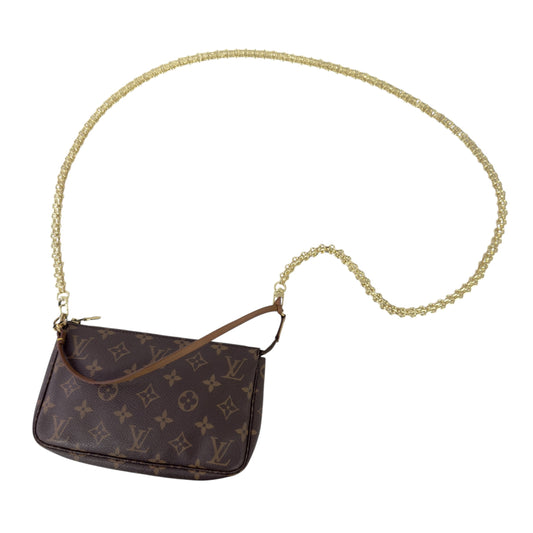 LOUIS VUITTON *自加鏈＞送無品牌鏈帶* Pochette Accessoire 老花 2用袋