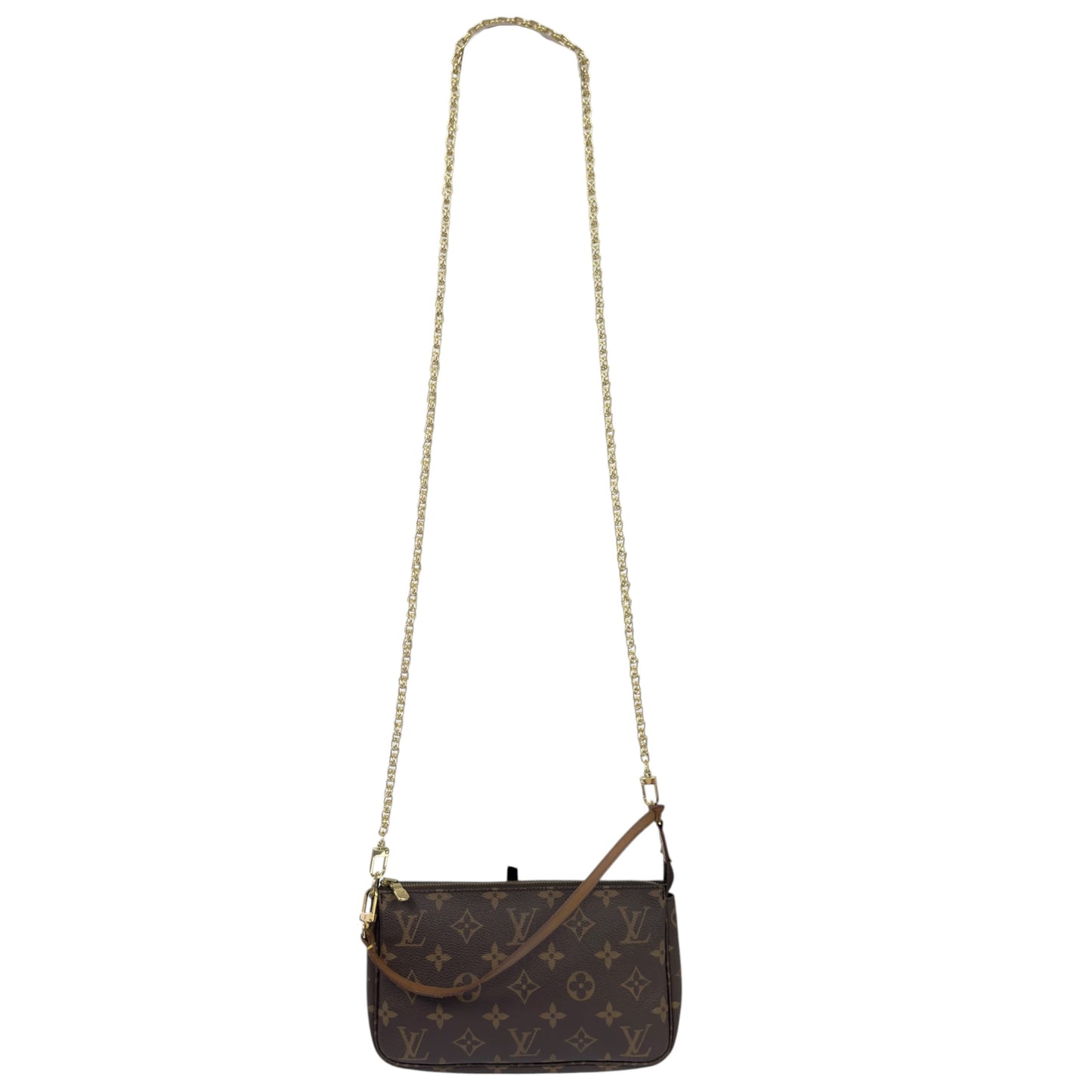 LOUIS VUITTON *自加鏈＞送無品牌鏈帶* Pochette Accessoire 老花 2用袋