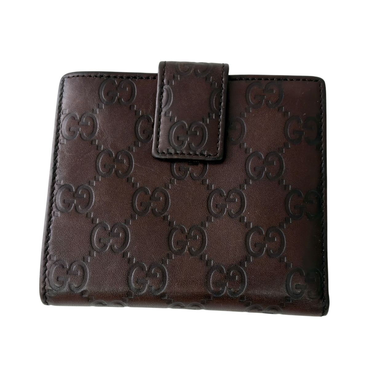 GUCCI GG壓紋 短銀包