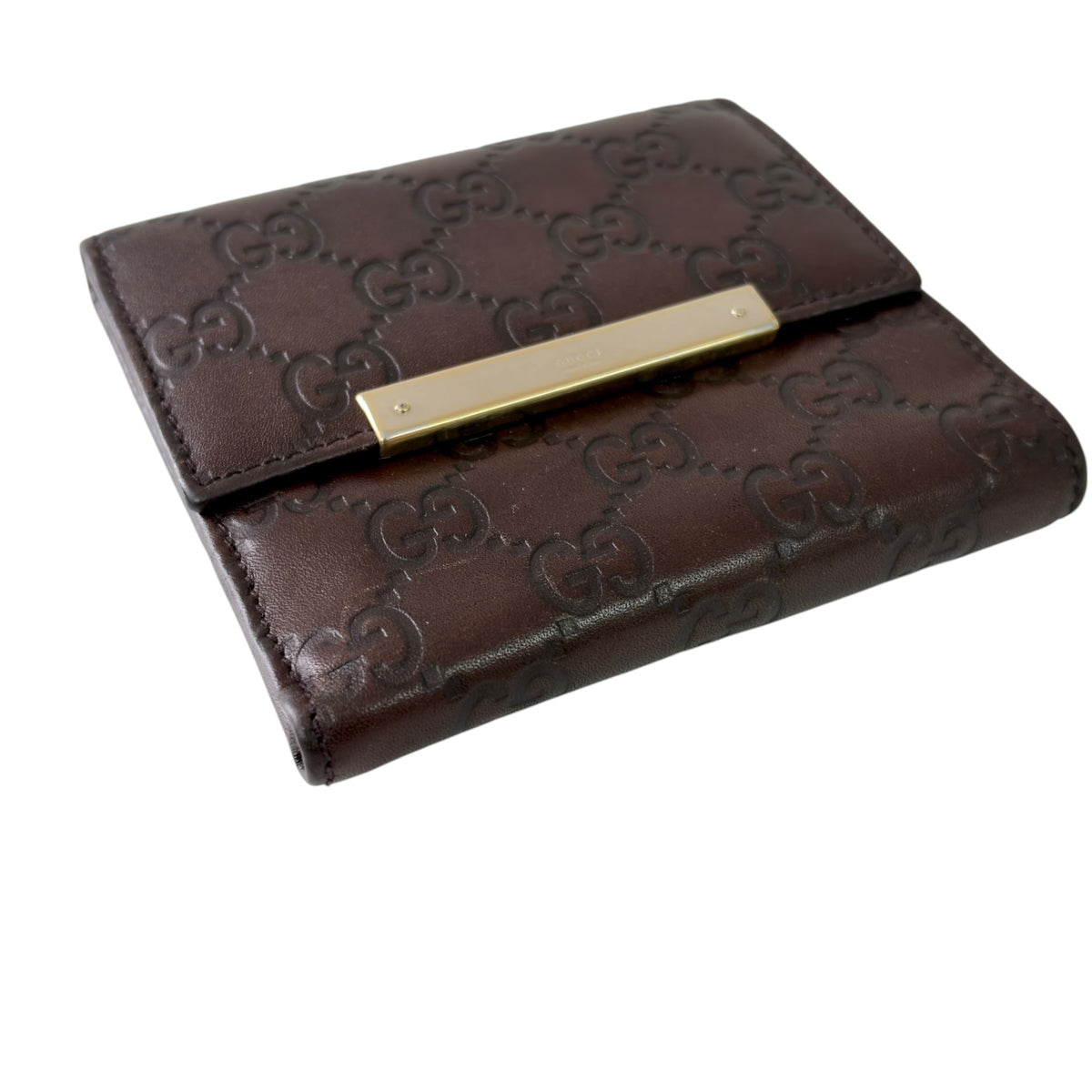 GUCCI GG壓紋 短銀包