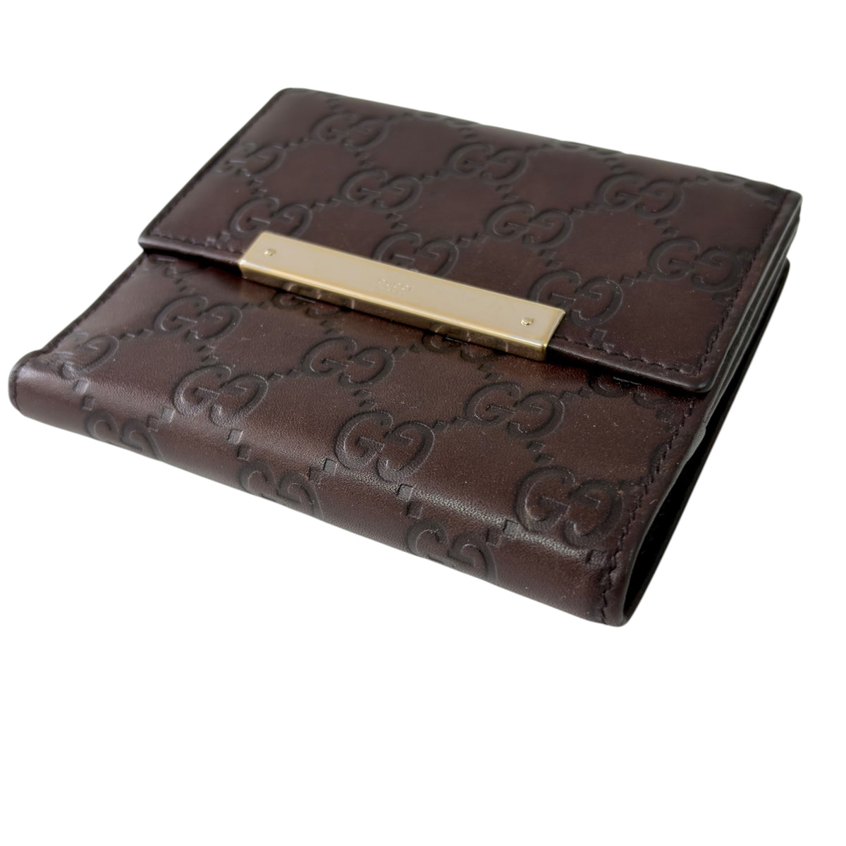 GUCCI GG壓紋 短銀包