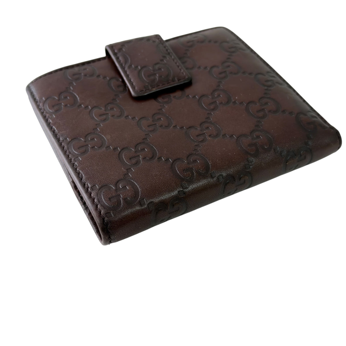 GUCCI GG壓紋 短銀包
