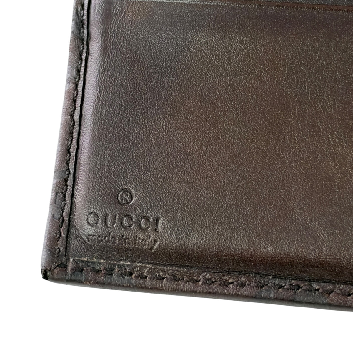 GUCCI GG壓紋 短銀包