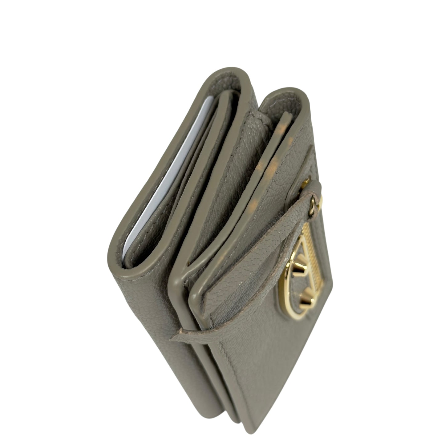 BALENCIAGA Metallic Edge City 多摺 迷你銀包