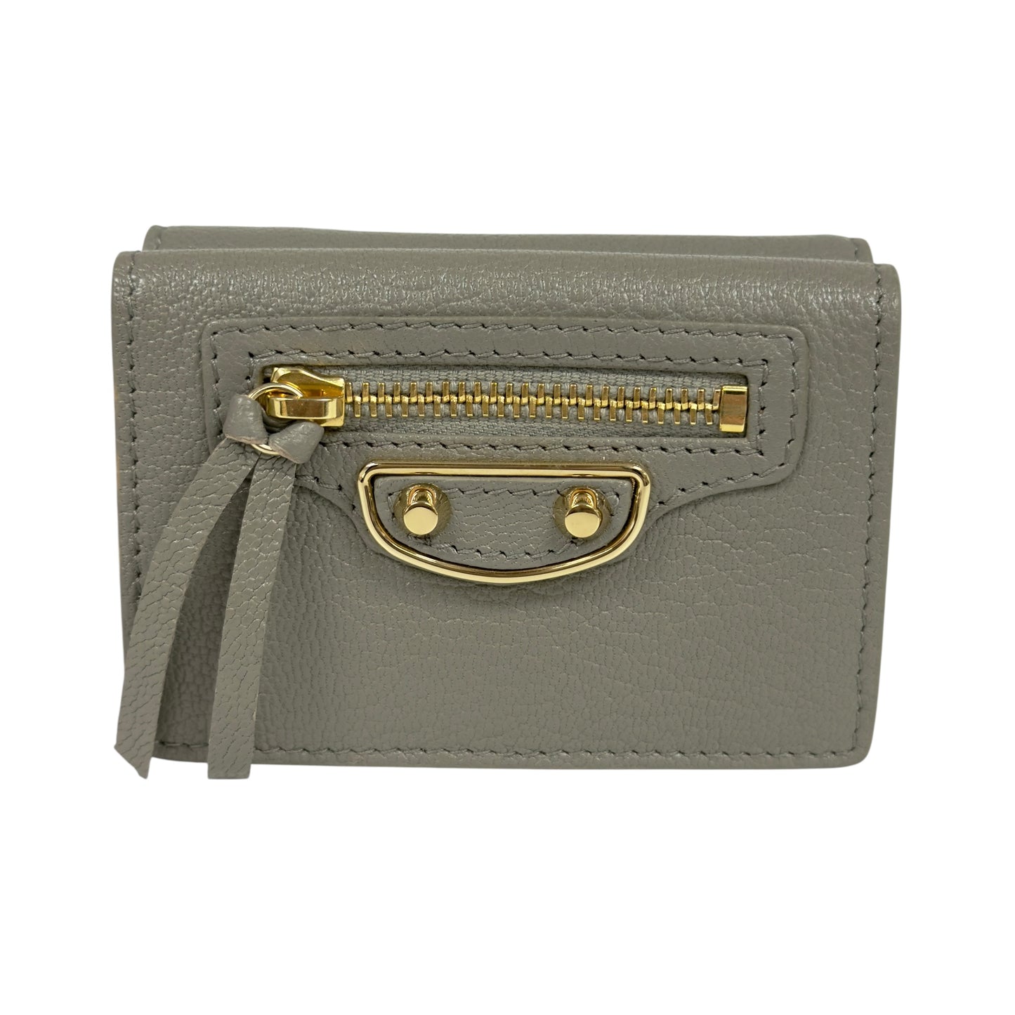BALENCIAGA Metallic Edge City 多摺 迷你銀包