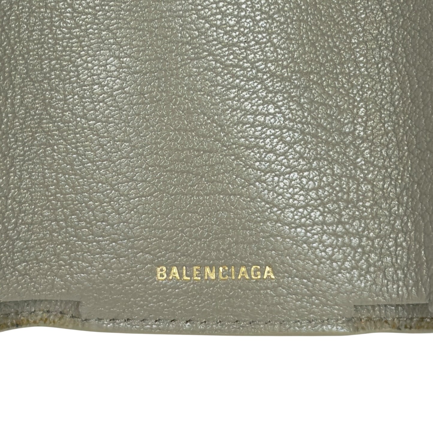 BALENCIAGA Metallic Edge City 多摺 迷你銀包
