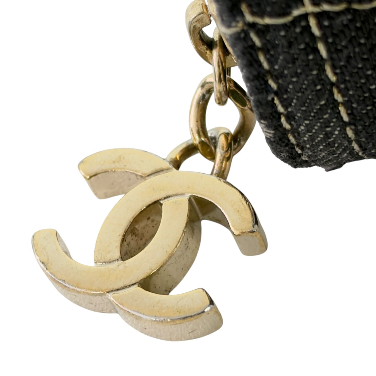 CHANEL *罕有* 中古 CC 牛仔 長銀包