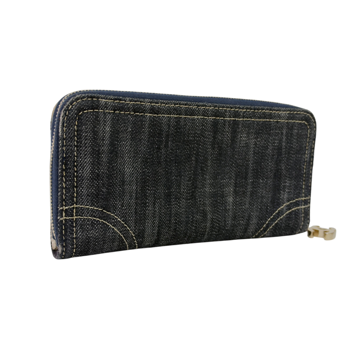CHANEL *罕有* 中古 CC 牛仔 長銀包