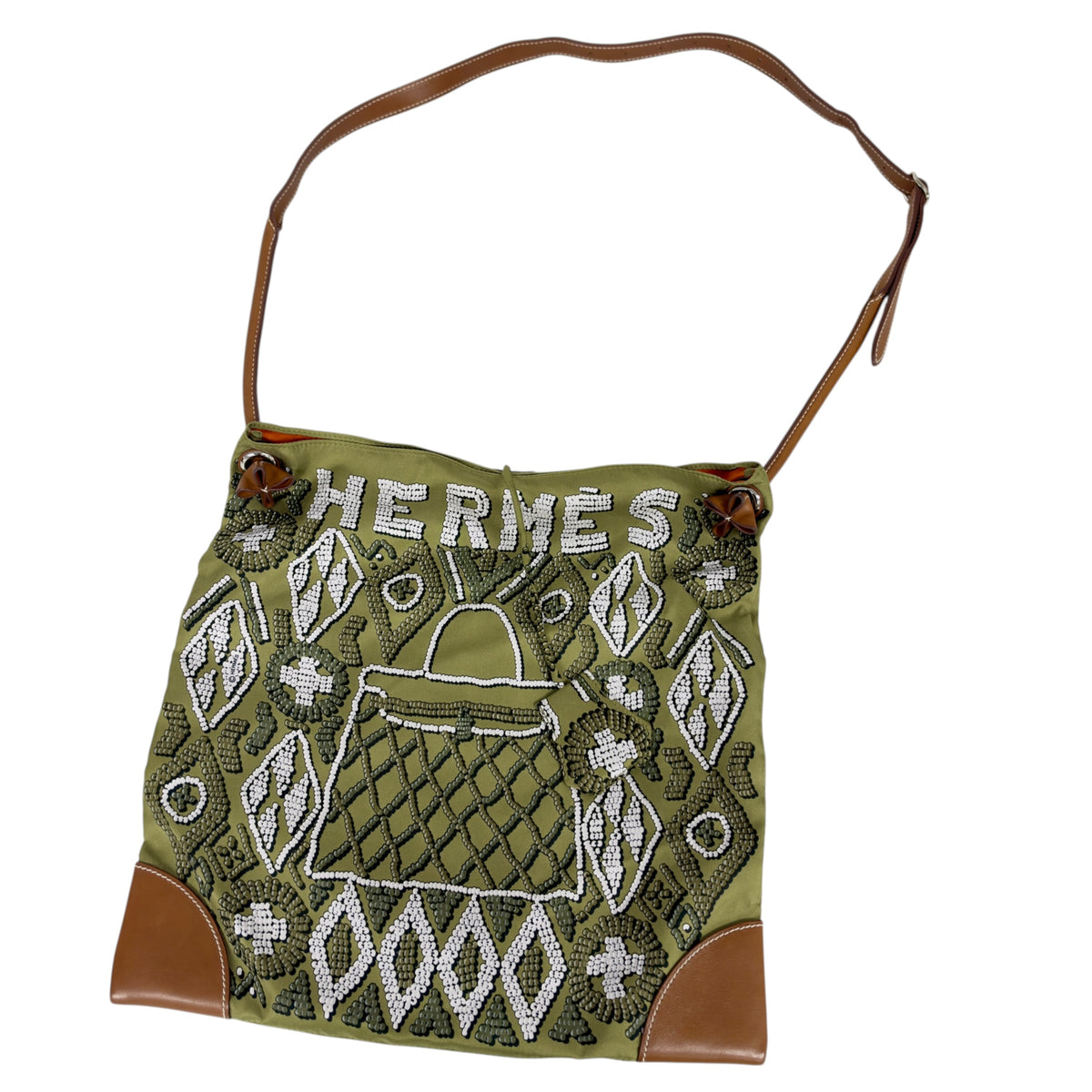 HERMES Silk City 斜揹袋 框N刻