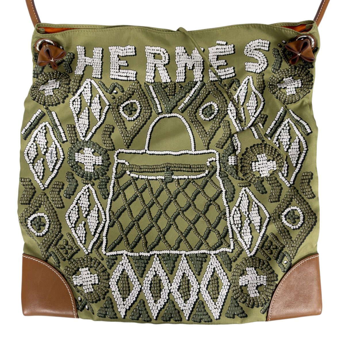HERMES Silk City 斜揹袋 框N刻
