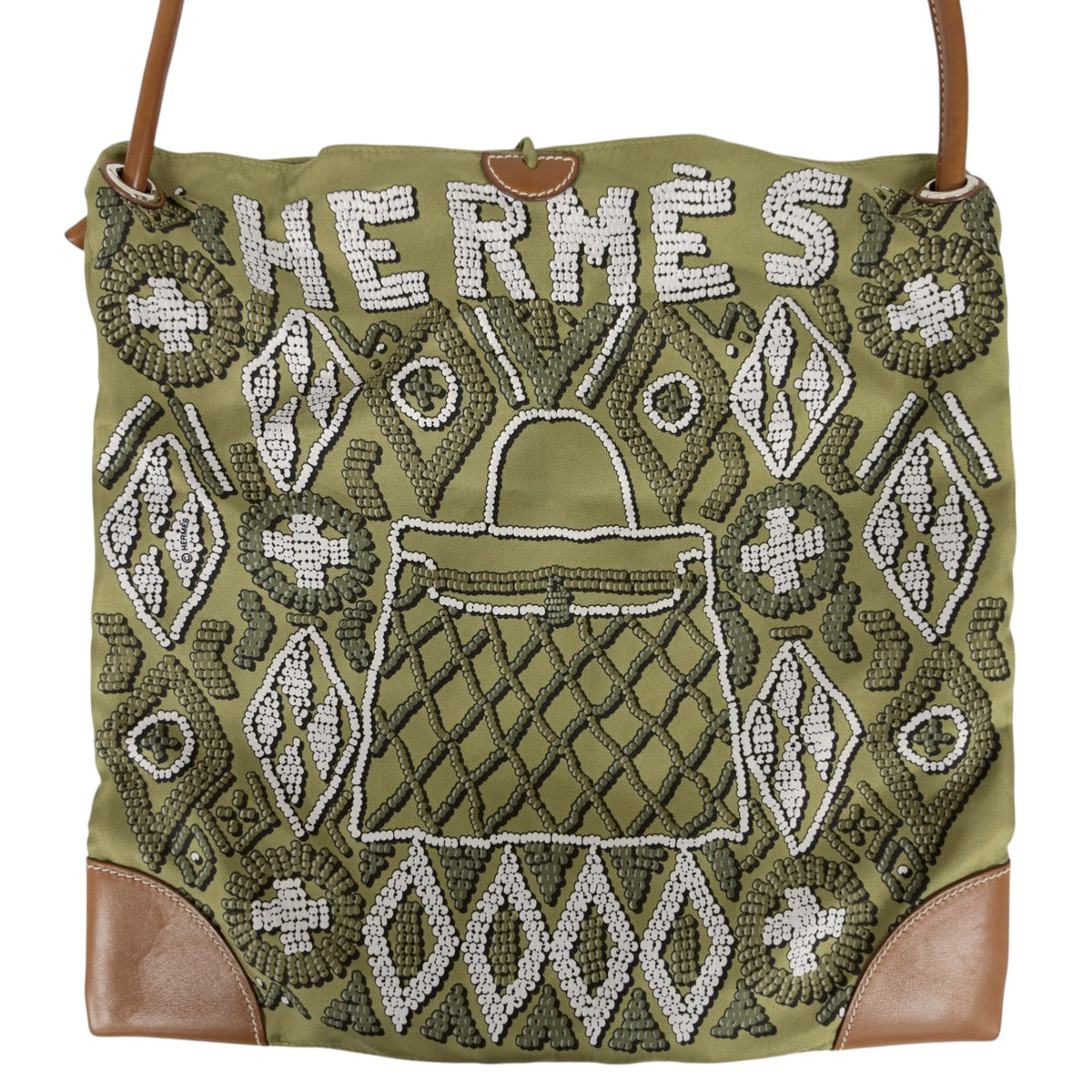 HERMES Silk City 斜揹袋 框N刻