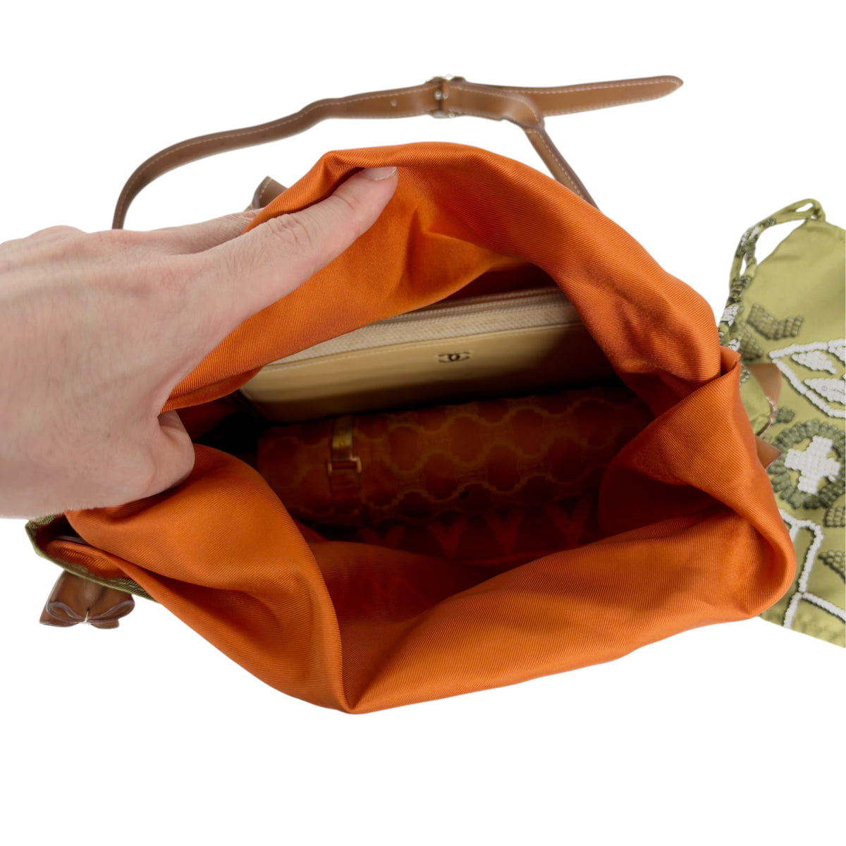 HERMES Silk City 斜揹袋 框N刻