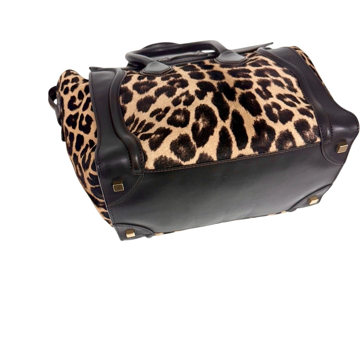 CELINE Luggage 豹紋 馬毛 手袋
