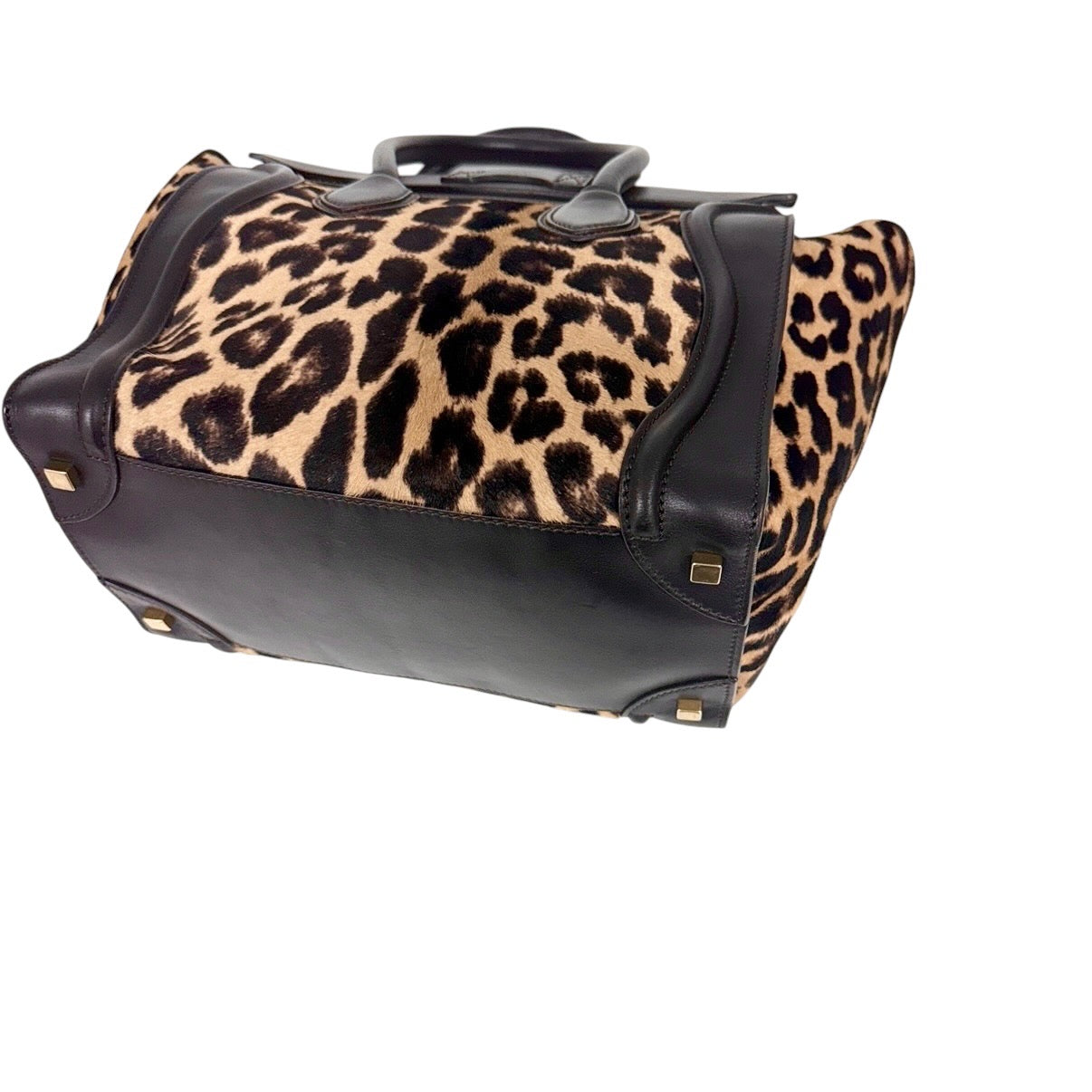 CELINE Luggage 豹紋 馬毛 手袋
