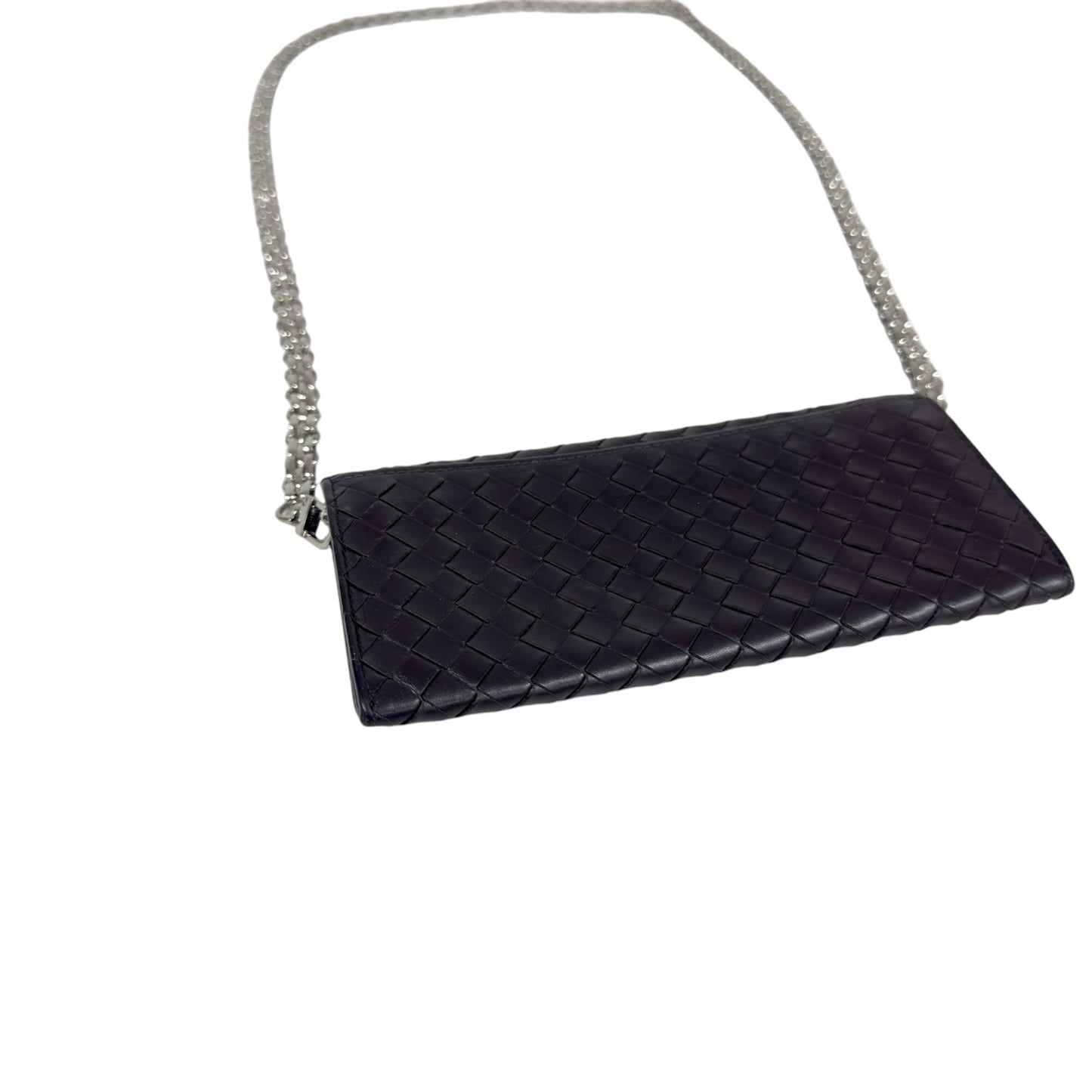 BOTTEGA VENETA *自加鏈＞送無品牌扣＋無品牌鏈帶* 織皮 斜揹袋
