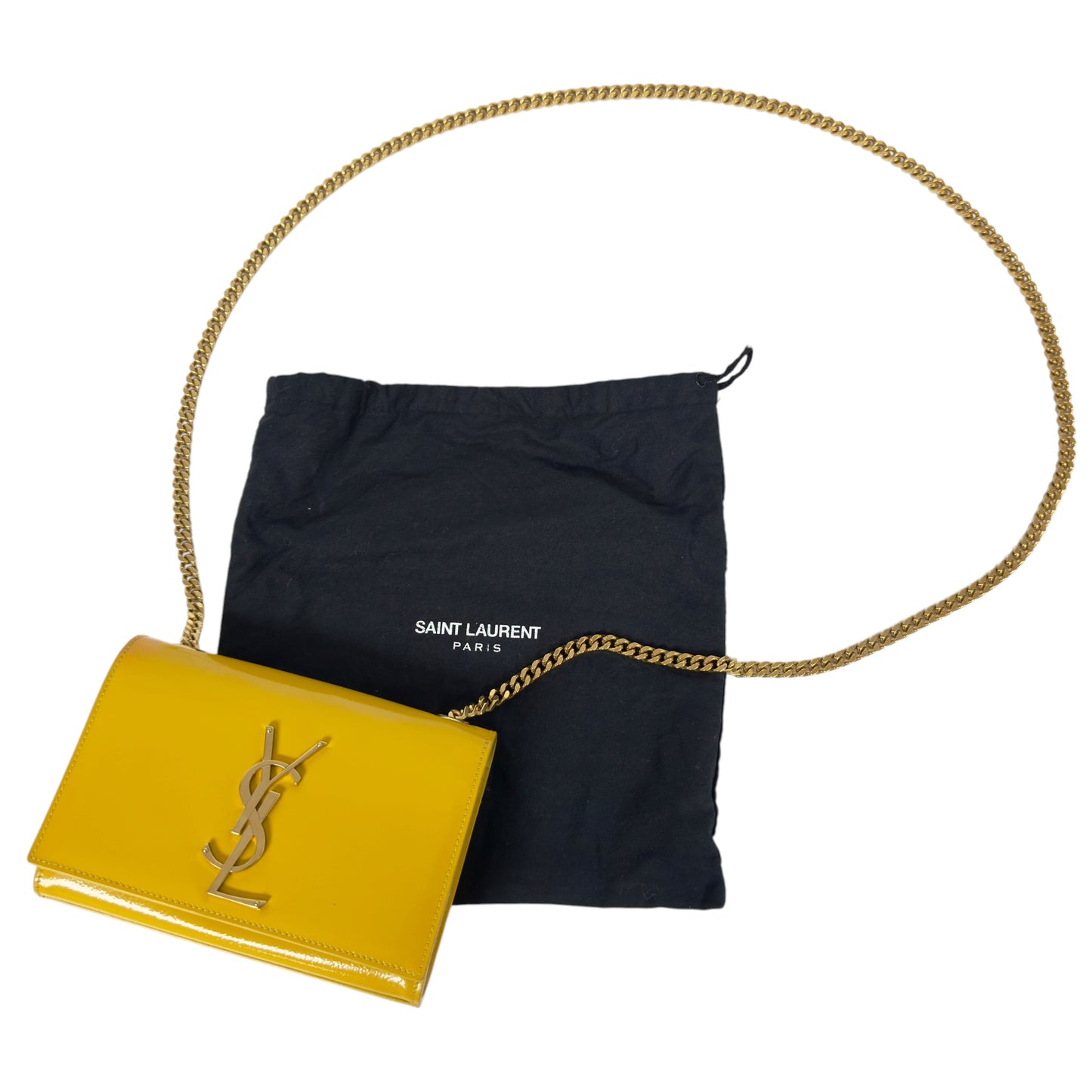 SAINT LAURENT YSL Kate 漆皮 鏈條包