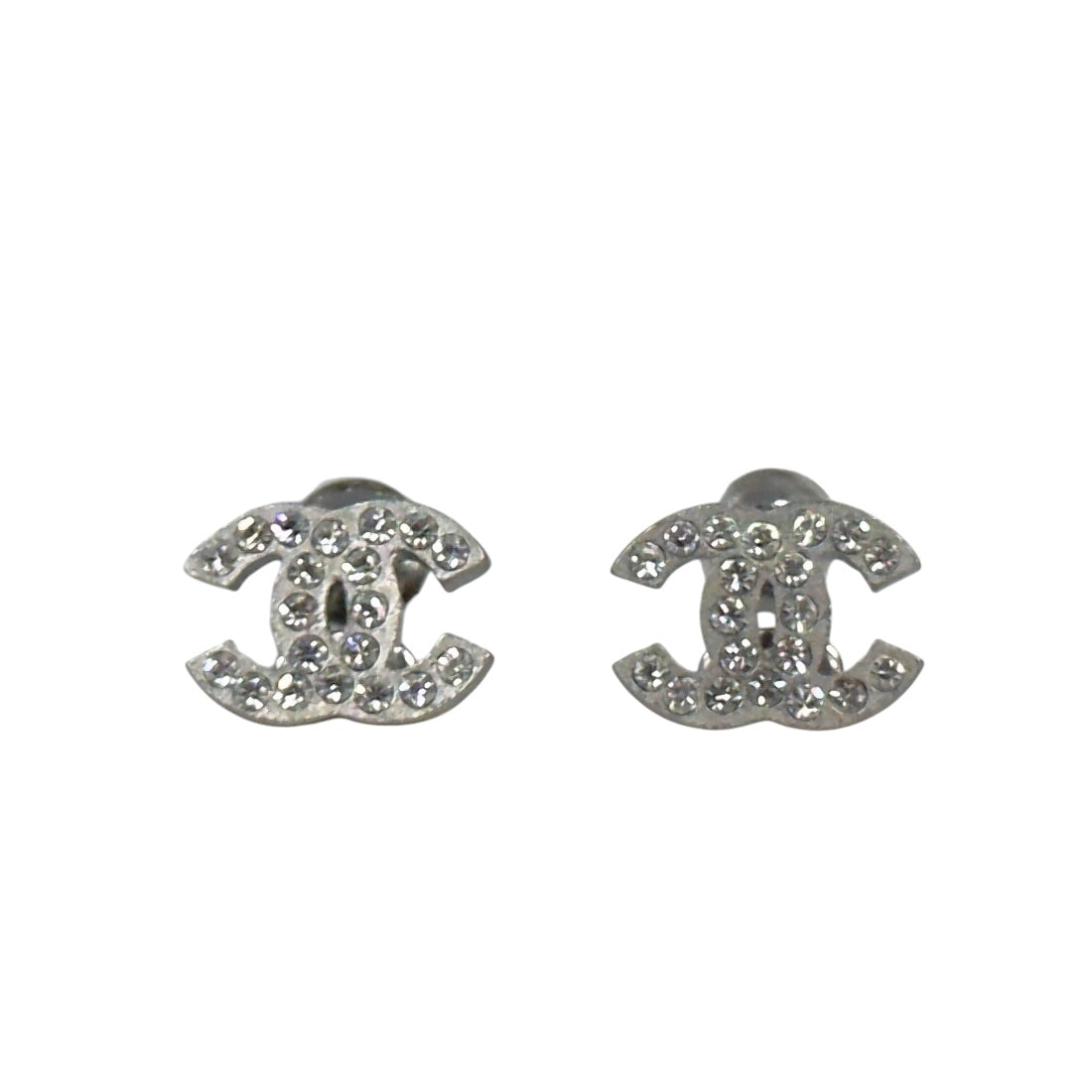 CHANEL CC 水鑽 耳環
