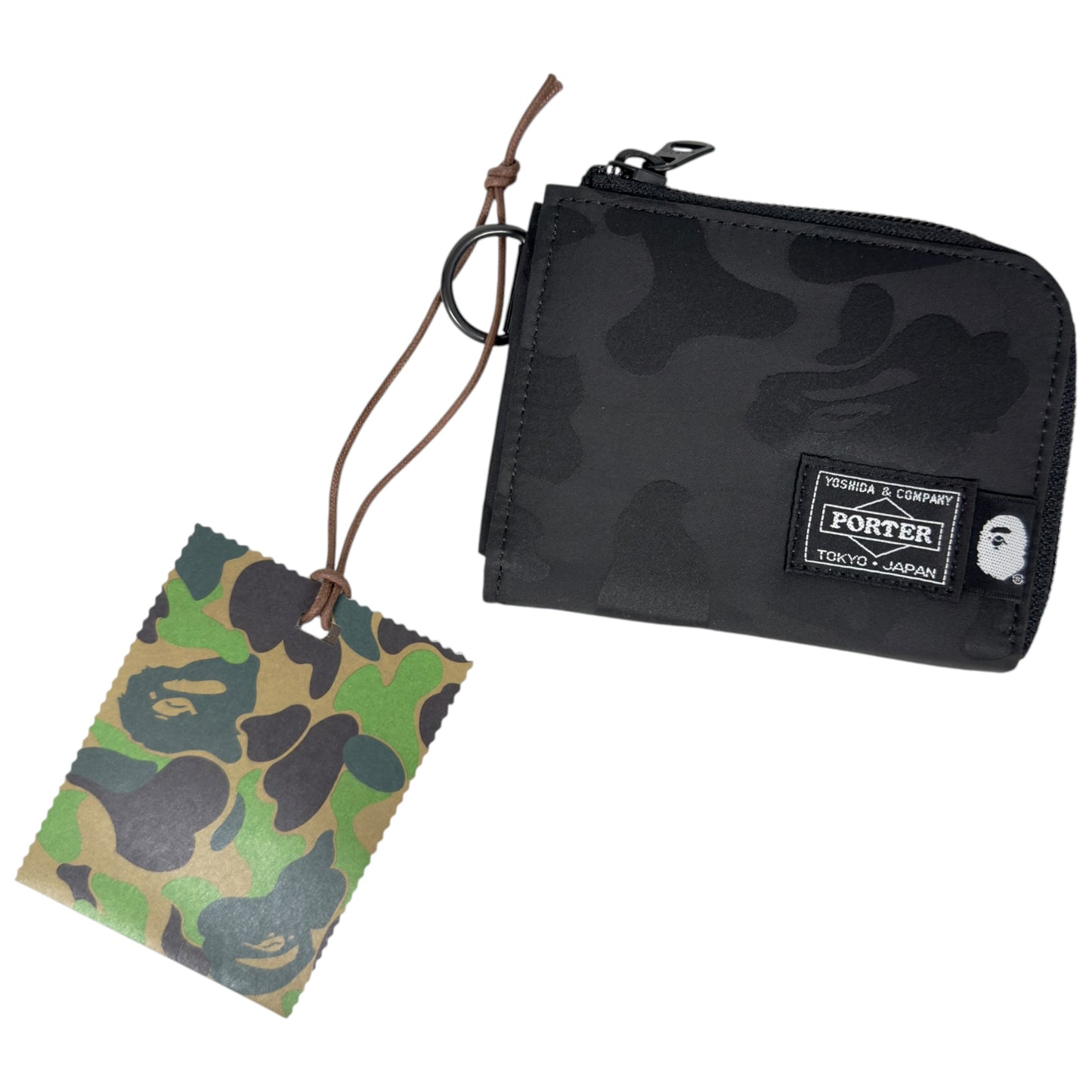 PORTER 聯乘 A BATHING APE 拉鏈卡包