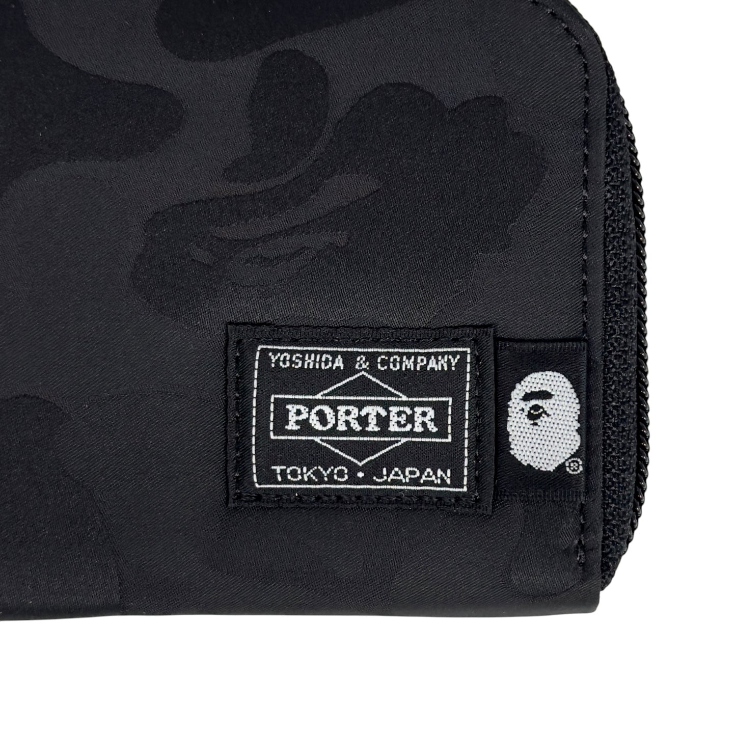 PORTER 聯乘 A BATHING APE 拉鏈卡包