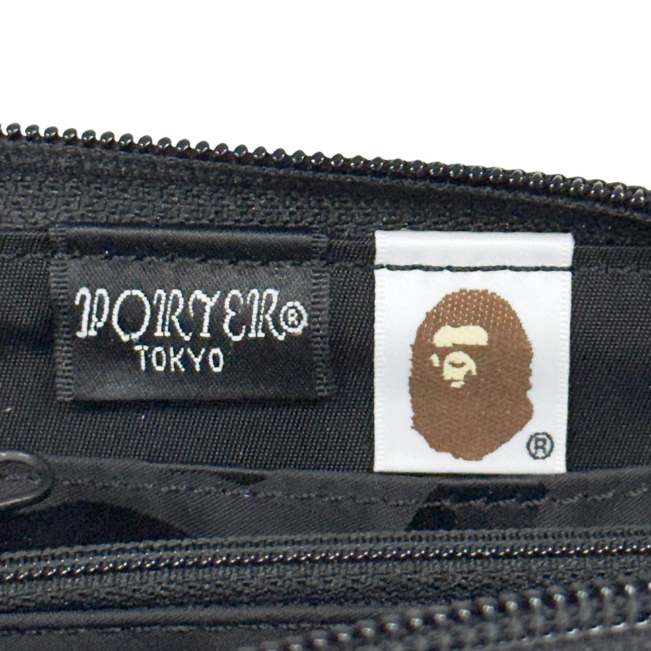 PORTER 聯乘 A BATHING APE 拉鏈卡包