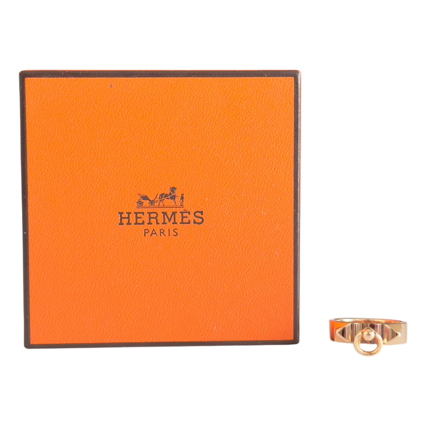 HERMES Collier de chien 18K玫瑰金 戒指