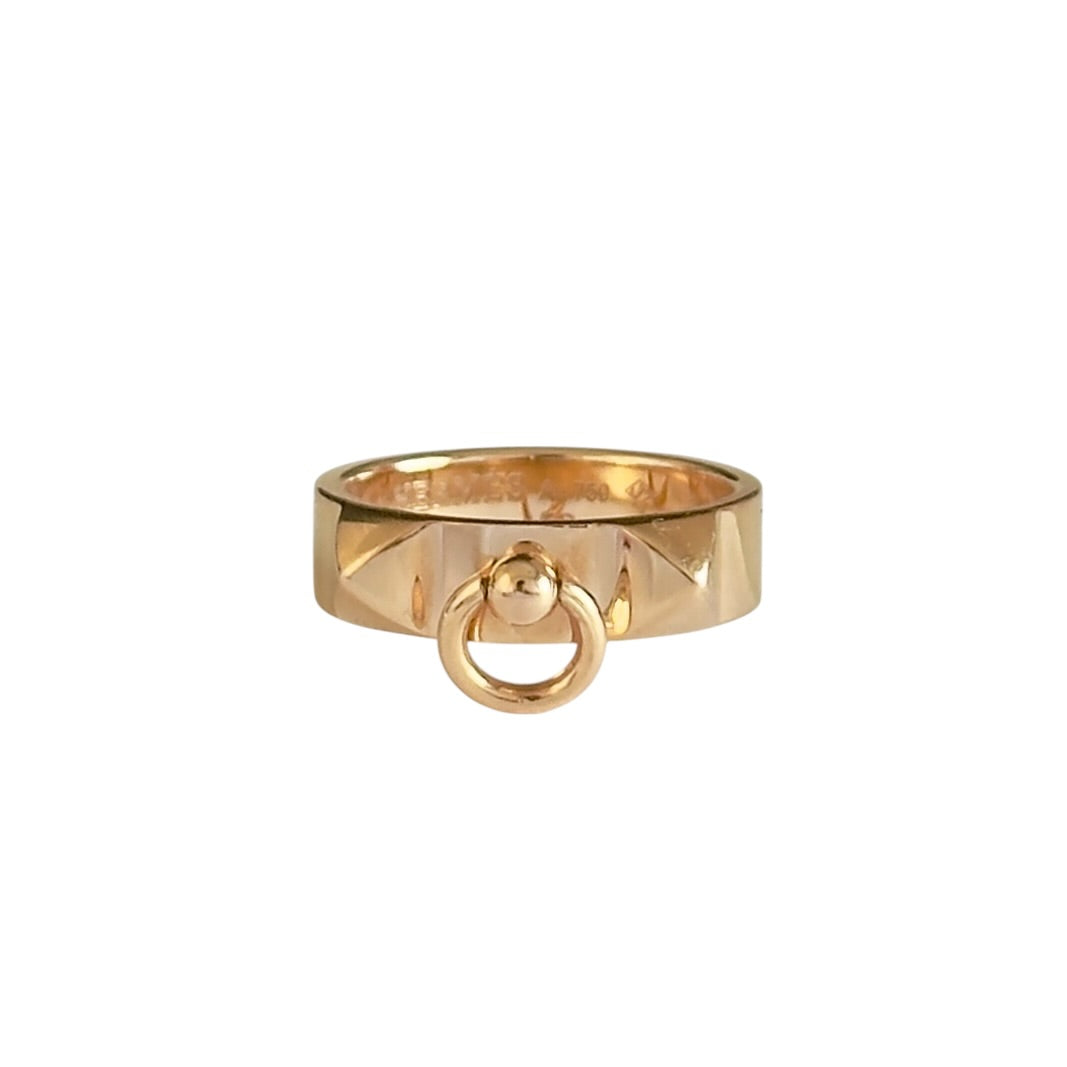 HERMES Collier de chien 18K玫瑰金 戒指