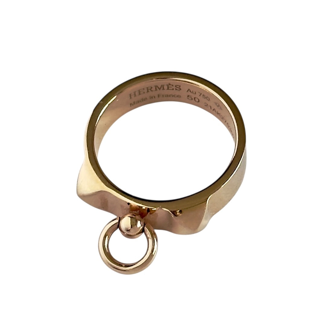 HERMES Collier de chien 18K玫瑰金 戒指